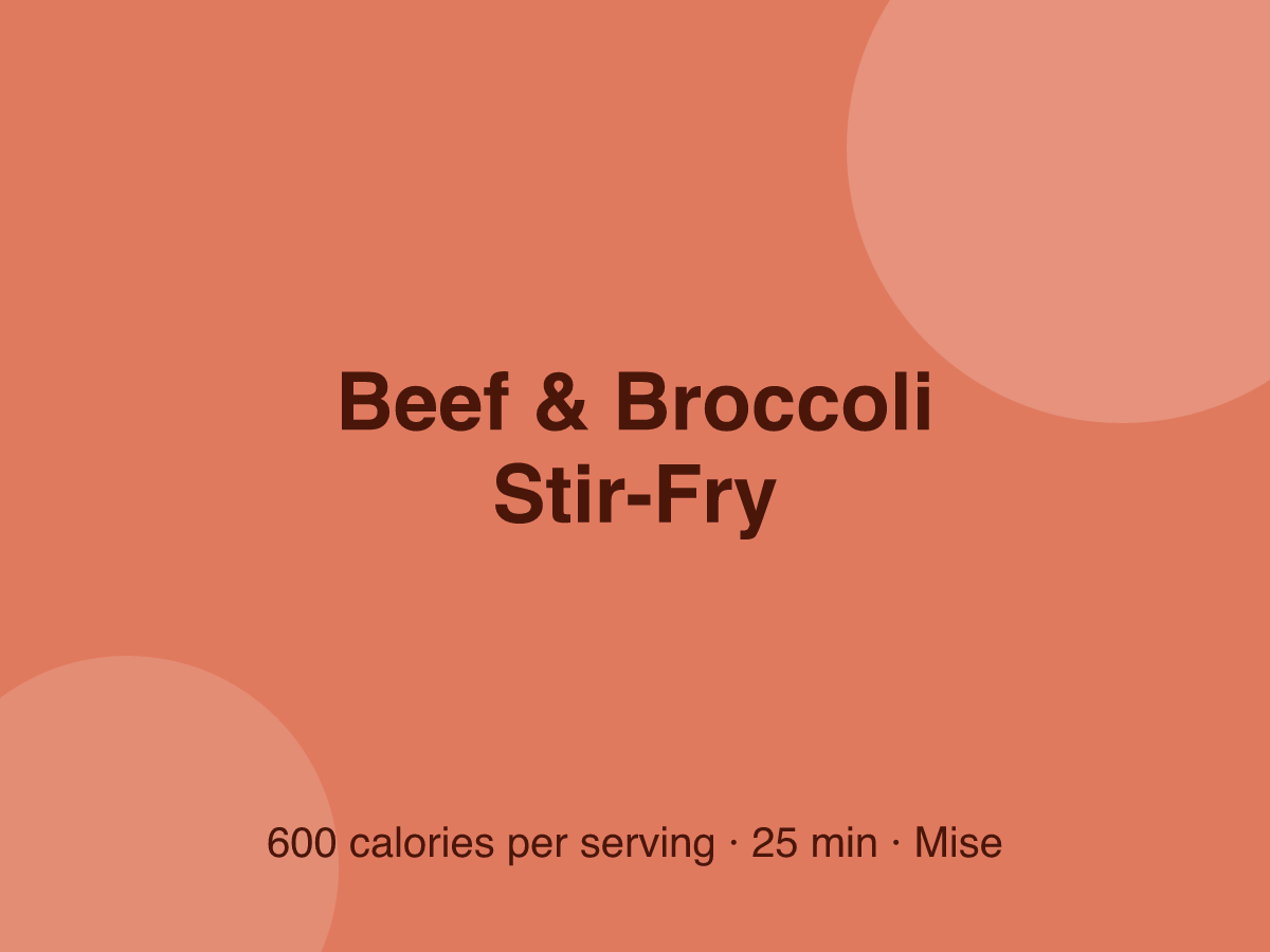Beef & Broccoli Stir-Fry
