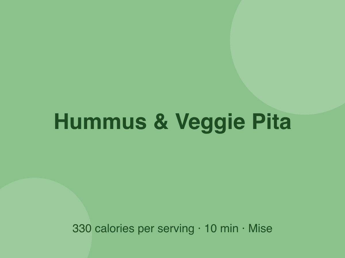 Hummus & Veggie Pita