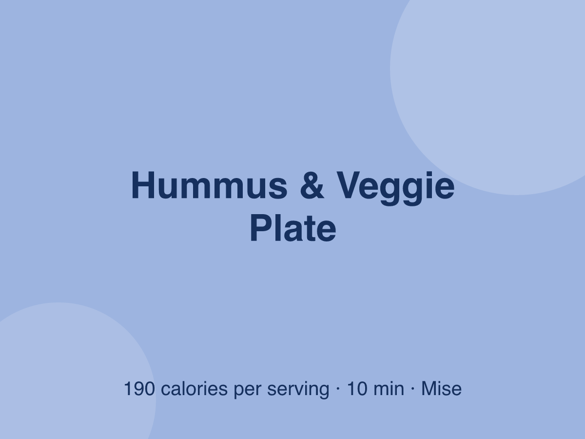 Hummus & Veggie Plate