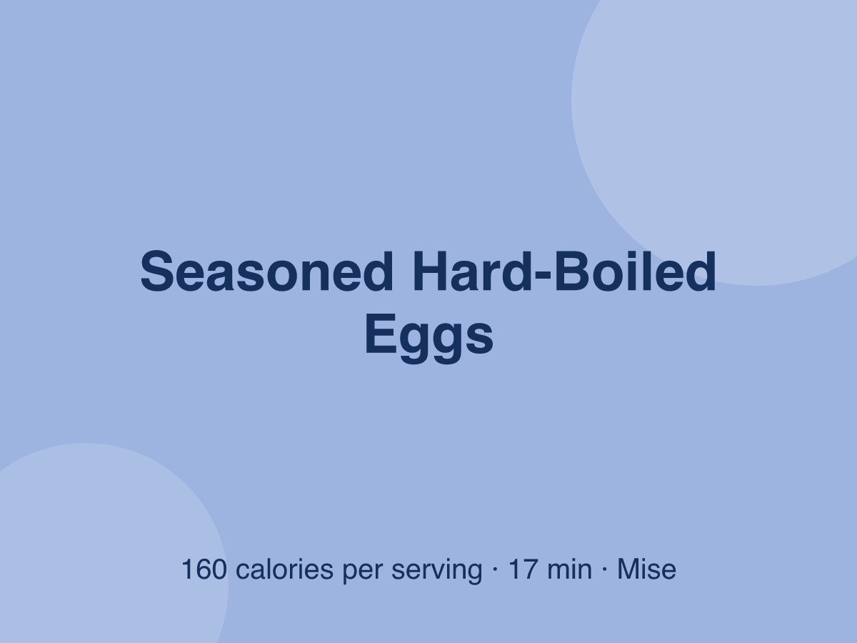 Seasoned Hard-Boiled Eggs