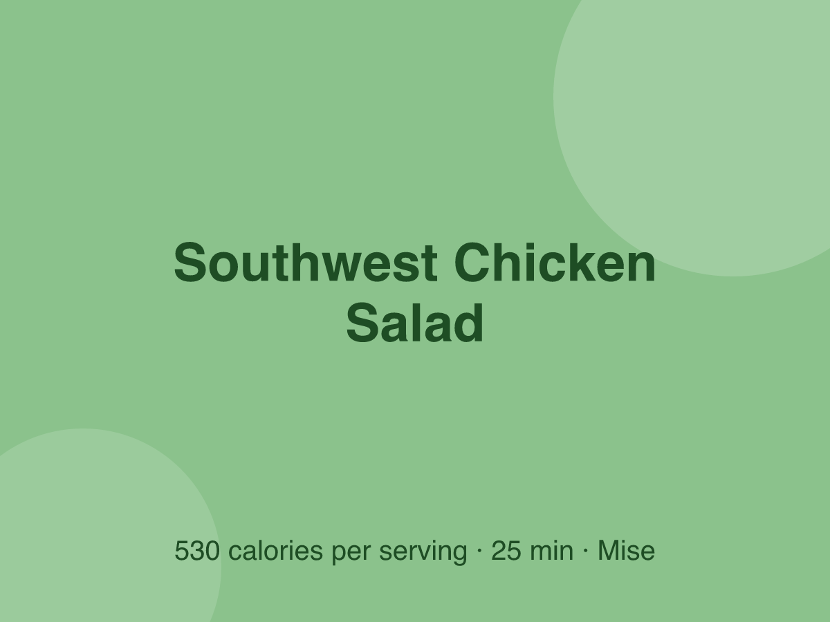 Southwest Chicken Salad