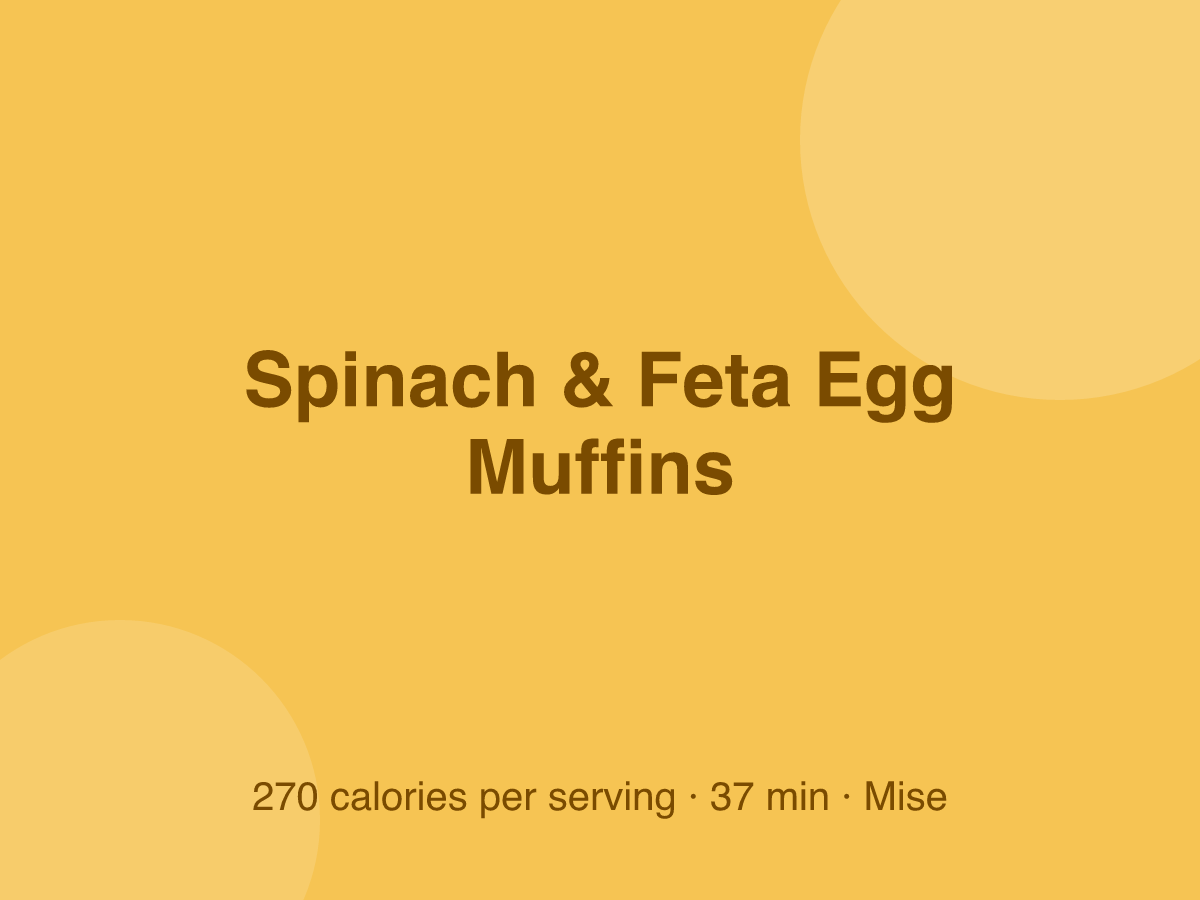 Spinach & Feta Egg Muffins