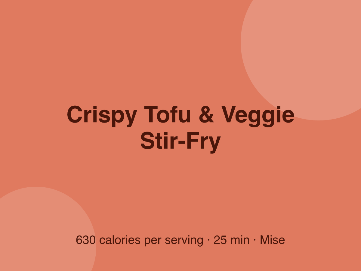 Crispy Tofu & Veggie Stir-Fry