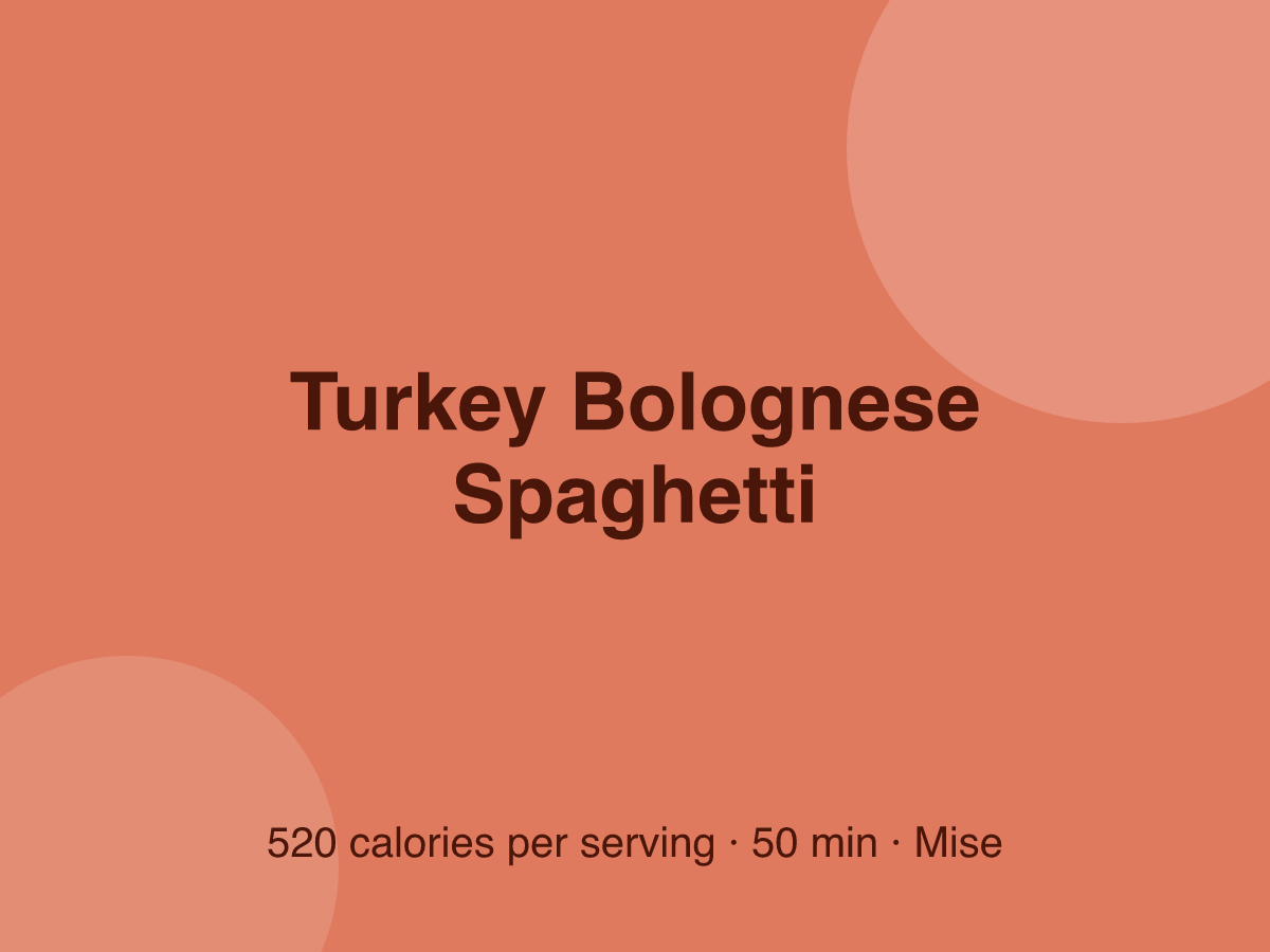 Turkey Bolognese Spaghetti