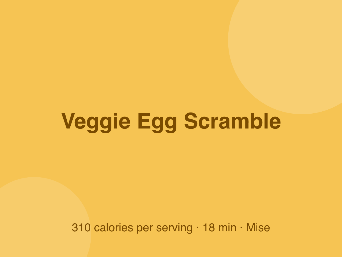 Veggie Egg Scramble